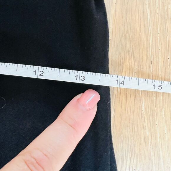 Terre Jacobs Black Cutout Back Dress M/L Casual Comfy Stretch Knit Minimalist - Picture 4 of 8